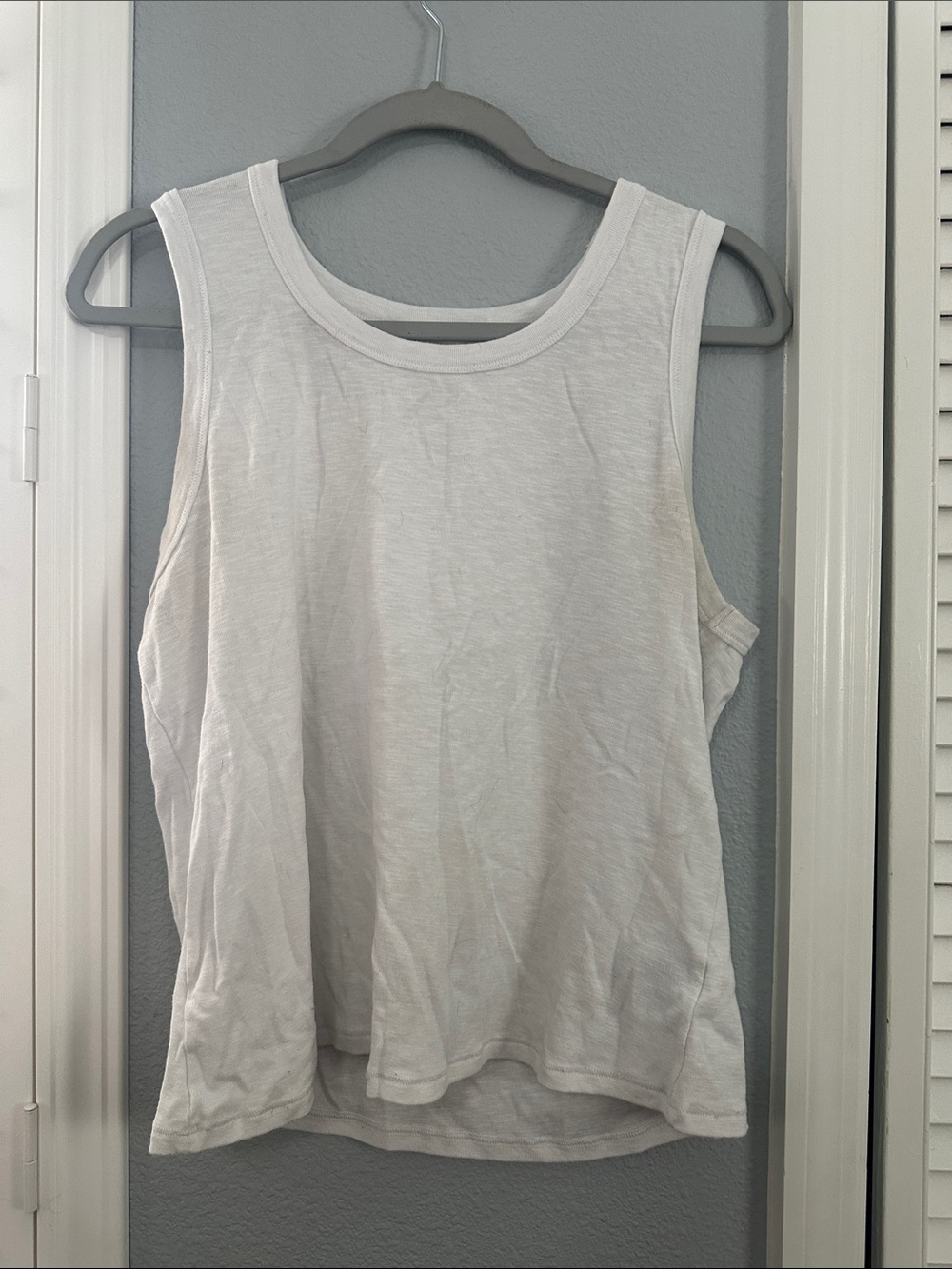 White Women's Sleeveless Tank Top